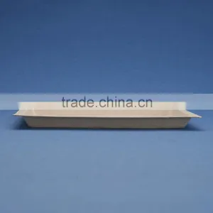 PL-75-UB 7*5 Inches Unbleacheddisposable Flate Rectangle Shape Sugarcane Dinner Plates Quality Choice thumbnail-2