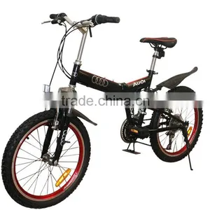 Folding Bicycles 20-Inch Dual-Suspension Mountain Bike 14 Shift To Learn To Drive a Bike Three Color Options thumbnail-1