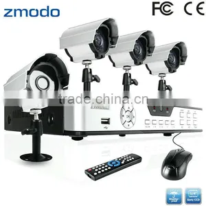 Zmodo 4 Channel DVR IR Outdoor Camera CCTV Complete System thumbnail-1