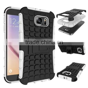 TPU+PC 2 in 1 Dual Layer Case With Kickstand Cover Case for Samsung Galaxy S7 Edge S7 Cell Phone Case thumbnail-6