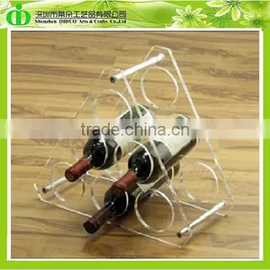 DDW-S012 Chinese Factory Directly Sells Triangle Perspex Wine Display Stand thumbnail-1