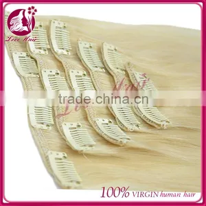 Best Quality Virgin Brazilian Hair Weaving Clip in Human Hair Extensions thumbnail-4