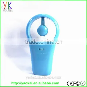 Give Away Gift USB Windmill Mini Fan Hand-held Mini Super Mute USB/Battery Operated Cooling Fan Pink thumbnail-1
