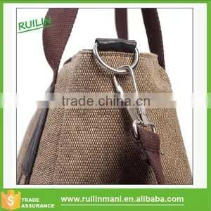 Blank Brown Canvas Wholesale Fashion Handbag uk thumbnail-4