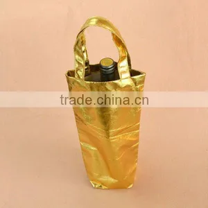 Gold/Silver Metallic Fabric Drawstring Favor Bags Pouch (directly From Factory) thumbnail-2