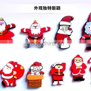 Wholesale Christmas Father Popular Cartoon Character USB Flash Drive,Custom Memory Stick Free Logo Mock Up Free Sample thumbnail-2