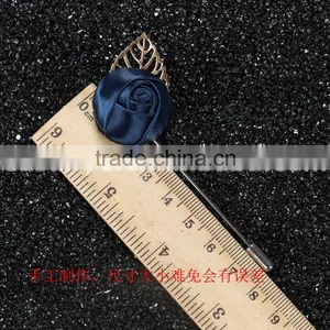 Wedding Fabric Flower Brooch LAP064 thumbnail-3
