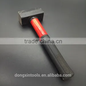 Red Handle Rubber Covered Iron Hammer thumbnail-1