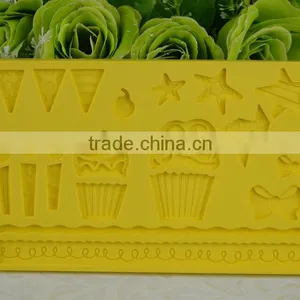2016 New Products Silicone Lace Mat , Soft Fondant Cake Tools thumbnail-6