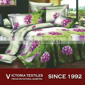 Fly in the Middle of Flower Romantic Bed in Bag Comforter 4pcs Bedding Set thumbnail-1