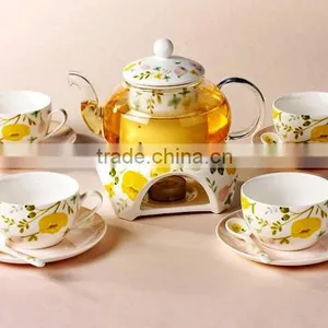 Hot Sale Good Quality Creative Customized Bone China Ceramics Tea Set thumbnail-5