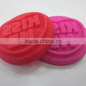 Food Grade Valentine Gift Silicone KISS ME Cookie Stamp With Wooden Handle thumbnail-5