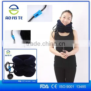Full Flannel Soft Inflatable Air Neck Traction Cervical Collar/Cervical Traction Device thumbnail-5