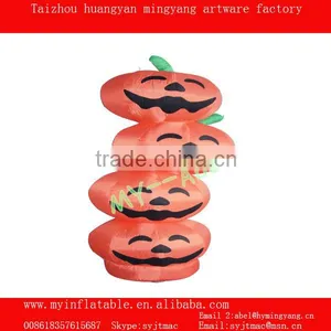 7' Four Pumpkin Stack Halloween Pumpkin thumbnail-1