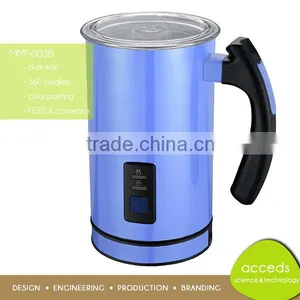 High Quality Colorful Handheld Mini Stainless Milk Frother thumbnail-1