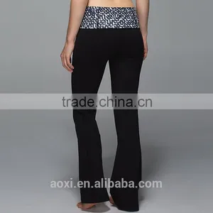 OEM Service Custom Design Print Waist Loose Fit Adult Long Yoga Pants for Women thumbnail-4