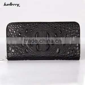 2016 Crocodile Leather Wallet Wallet With Mobile Phone Holder Violet Purse Wallet thumbnail-5