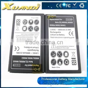 6800mAh Hot Selling Mobile Phone Batteries Thick Battery + Back Cover Case For 9000/9005 thumbnail-1