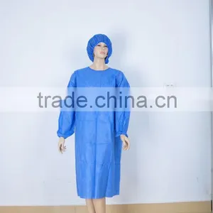 Non-woven Blue Disposable Hospital Gowns thumbnail-1
