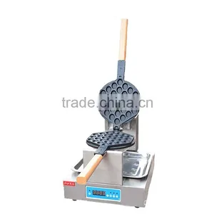 Commercial Microcomputer Digital Eggettes Electric Luxurious Stainless Steel Eggettes Bubble Waffle Maker thumbnail-1