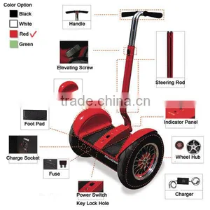 17inch 1600W Self Balancing Electric Kick Scooter for Adults thumbnail-1