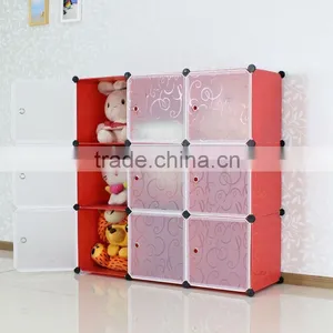 3-Shelf Bookcase Storage Bookshelf Adjustable Plastic Furniture Book Shelving Units thumbnail-1