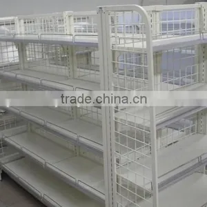 Back Board Double-sided Supermarket Shelf Equipment Store Display Metal Gondola Rack thumbnail-2