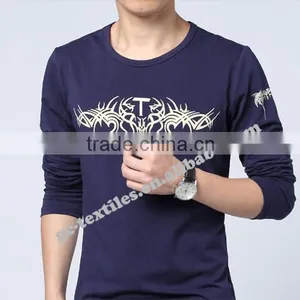 Printed Round-neck Men's Long Sleeve T-shirts thumbnail-4
