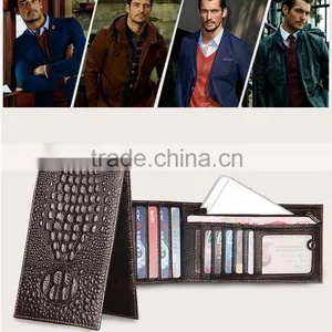 2016 New Design Fashion 100%Genuine Leather Wallet,Crocodile 3D Purse Men Long Wallet Card Handbag Wallet thumbnail-6