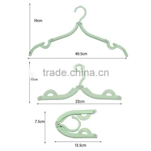 Travel Cloth Hanger Folding Magic Outdoor Travelling Hanger Plastic Clothese Dryer Pants Hanger Trousers Hanger thumbnail-4