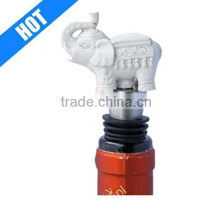 Elephant Wine Bottle Polyresin Wine Stopper for Sale thumbnail-1