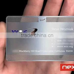 Luxury Engraved Stainless Steel Metal Business Card thumbnail-1