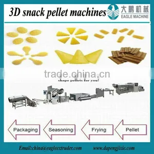 Single Screw Snack Pellet Macaroni 3d Pellet Extruder Food Machine thumbnail-1