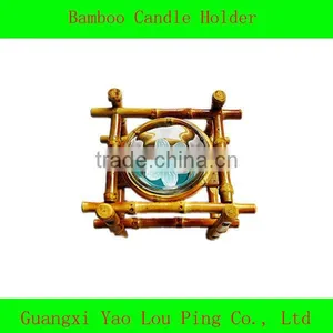 Exquisite Artistic Bamboo Candle Craft Holder thumbnail-1