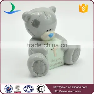 Personalized Teddy Bear Wholesale Mini Ceramic Piggy Banks thumbnail-1