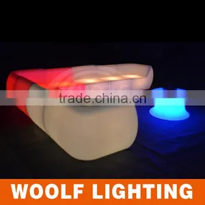 Popular Modern Hotel Leisure LED Light Up Sofa Furniture thumbnail-2