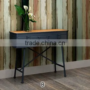 Wood Top Storable Antique Office Desk thumbnail-1
