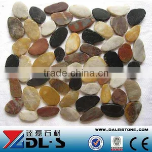 Decorative Pebble Mixed Color River Stone Pebble Mosaic thumbnail-1