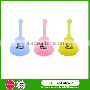 BPA Free Eco-friendly Funny Pear Design Silicone Tea Leaf Filter thumbnail-1