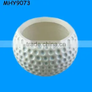 Ceramic Golf Ball Shape Vase/ Pot/container/ Base thumbnail-1
