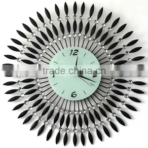 New Design Metal Diamond Craft Wall Clock thumbnail-1