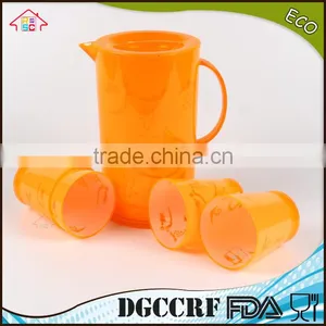 NBRSC Set of 5 Pcs Plastic Cold Water Jug ps Water Kettle Hollow Drinking Bottle PP Pot Double Layer Watering Can thumbnail-4