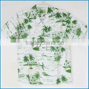 100% Cotton Printed Beach Shirts in Holiday thumbnail-1