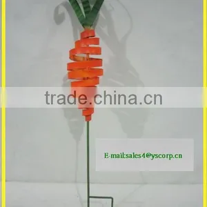 YS2015A229 Spring Carrot Vegetable Wrought Iron Garden Stake thumbnail-2