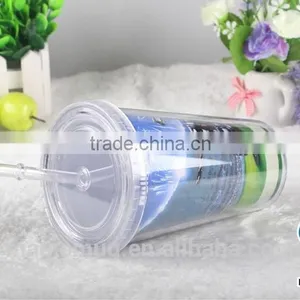 Wholesale Double Wall 24oz Plastic Tumbler With Straw Drinking thumbnail-3