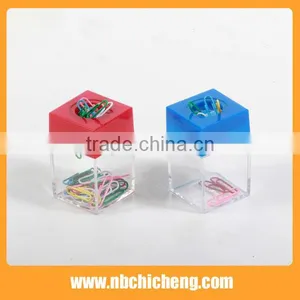 Plastic Paper Clip Box Square PS Paper Clip Box Paper Clip Assortment thumbnail-1