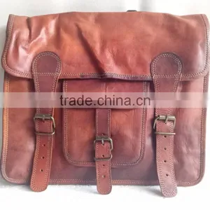 High Quality Handmade Vintage Pure Goat Leather Doctor Briefcase thumbnail-1