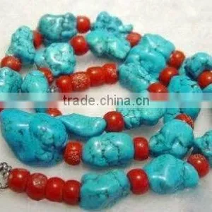 Fashion Turquoise Coral Necklace thumbnail-1