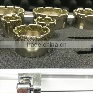 Electroplated Diamond Glass Hole Saw Bits Set/Good Quality Electroplated Core Drill Bits thumbnail-1