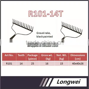 Garden Tools Steel Garden Rake Steel Bow Rake for America thumbnail-2